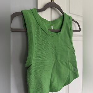 FP Movement by Free People Bright Green Ribbed Tank